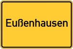 Place name sign Eußenhausen
