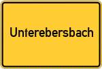 Place name sign Unterebersbach