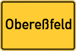 Place name sign Obereßfeld