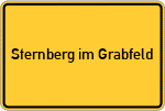 Place name sign Sternberg im Grabfeld
