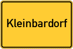 Place name sign Kleinbardorf