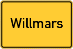 Place name sign Willmars