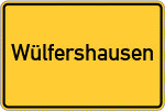 Place name sign Wülfershausen