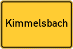 Place name sign Kimmelsbach