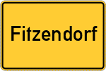 Place name sign Fitzendorf
