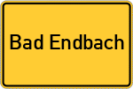 Place name sign Bad Endbach
