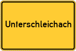Place name sign Unterschleichach