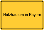Place name sign Holzhausen in Bayern