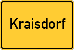 Place name sign Kraisdorf