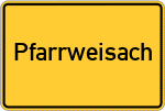 Place name sign Pfarrweisach