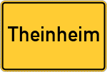 Place name sign Theinheim