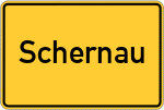 Place name sign Schernau
