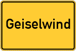 Place name sign Geiselwind