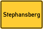 Place name sign Stephansberg
