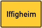 Place name sign Iffigheim