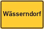 Place name sign Wässerndorf