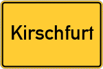 Place name sign Kirschfurt