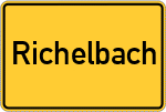 Place name sign Richelbach