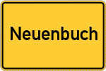 Place name sign Neuenbuch