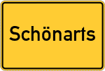 Place name sign Schönarts