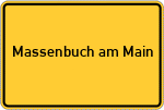 Place name sign Massenbuch am Main