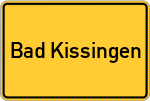 Place name sign Bad Kissingen