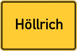 Place name sign Höllrich