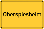 Place name sign Oberspiesheim