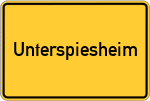 Place name sign Unterspiesheim