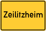 Place name sign Zeilitzheim