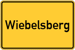 Place name sign Wiebelsberg