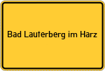 Place name sign Bad Lauterberg im Harz