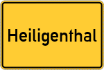 Place name sign Heiligenthal