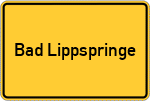 Place name sign Bad Lippspringe