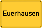 Place name sign Euerhausen