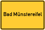 Place name sign Bad Münstereifel