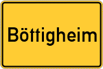 Place name sign Böttigheim