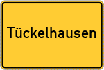 Place name sign Tückelhausen
