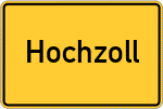 Place name sign Hochzoll