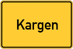 Place name sign Kargen, Allgäu