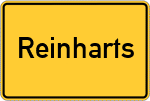 Place name sign Reinharts, Allgäu