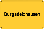 Place name sign Burgadelzhausen