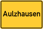Place name sign Aulzhausen