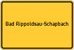 Place name sign Bad Rippoldsau-Schapbach