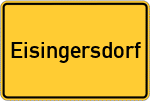 Place name sign Eisingersdorf