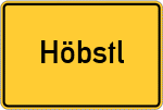 Place name sign Höbstl