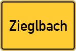 Place name sign Zieglbach