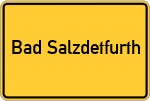 Place name sign Bad Salzdetfurth