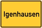 Place name sign Igenhausen