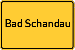 Place name sign Bad Schandau